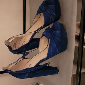 Blue Suede Platforms